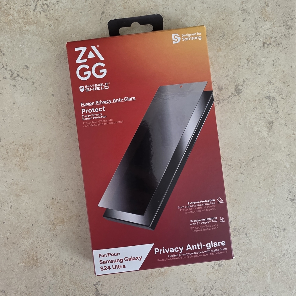 ZAGG Privacy Anti-Glare Screen Protector for Samsung Galaxy S24 Ultra